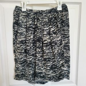 Isabel Marant Printed Chiffon Velvet Skirt Size EU 34